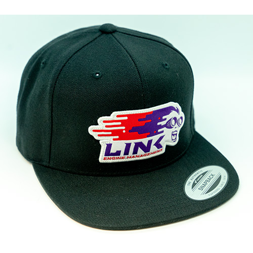 Link ECU Flat Bill Snapback lippis, musta