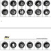 Ecumaster CAN näppäimistön painikemerkki 15mm