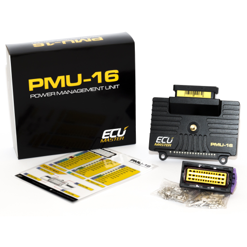 Ecumaster PMU-16DL virranhallintalaite tiedonkeruulla