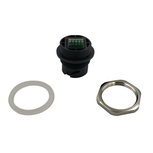 USB liitin, Type A, läpivientiin, juotettava, Amphenol